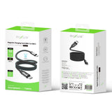 Câble de recharge magnétique Rixus RXUC61C USB-C vers USB-C 1 m 60 W noir