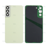 Vitre arrière pour Samsung Galaxy S22 Plus S906B avec lentille crème Original