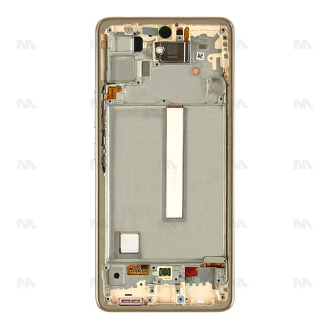 Chassis + Ecran Officiel Service Pack + Vitre pour Samsung Galaxy A53 5G A536B Peach