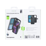 Portefeuille magnétique amovible Rixus Duo pour Samsung Galaxy S24 Noir