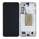 Chassis + Ecran LCD + Vitre pour Samsung Galaxy S24 Plus S926B Marble Grey Pre - Assembled