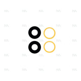 Lentilles Caméra Arrière Original OEM pour Samsung Galaxy A06 4G A065F - Noir