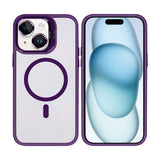 Étui Rixus Classic 03 avec MagSafe pour Apple iPhone 15 violet foncé
