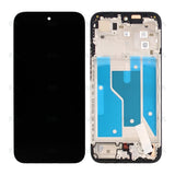 Chassis + Ecran Original Service Pack pour Motorola Moto G67 / G77 - Noir