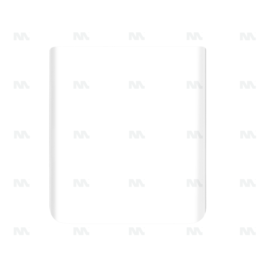 Vitre arrière inférieure pour Samsung Galaxy Z Flip3 F711B – Phantom White – OEM