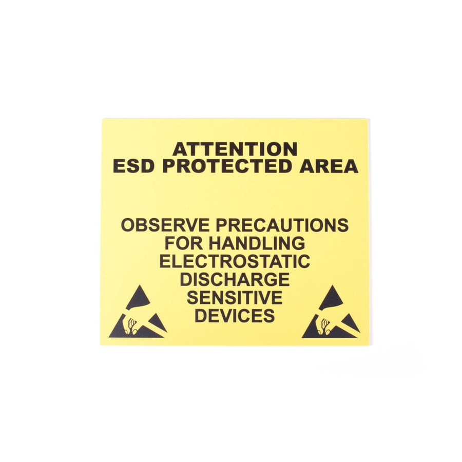 Panneau d'avertissement EPA en PVC 350 x 300 x 5 mm