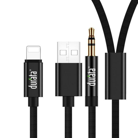 Câble audio Durata Music + Charge 1,2 m DRMU06