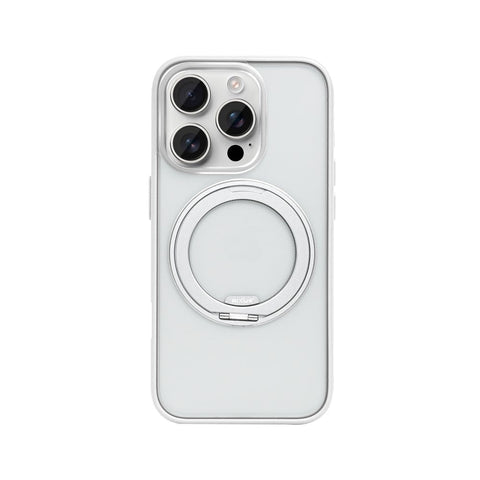 Coque Rixus SnapGrip 360 avec Anneau Support pour Apple iPhone 16 Pro - Blanc