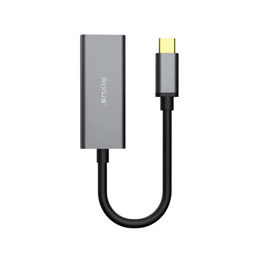 Câble adaptateur USB-C vers carte réseau 1000M RJ45 Gigabit sans disque dur – Gris
