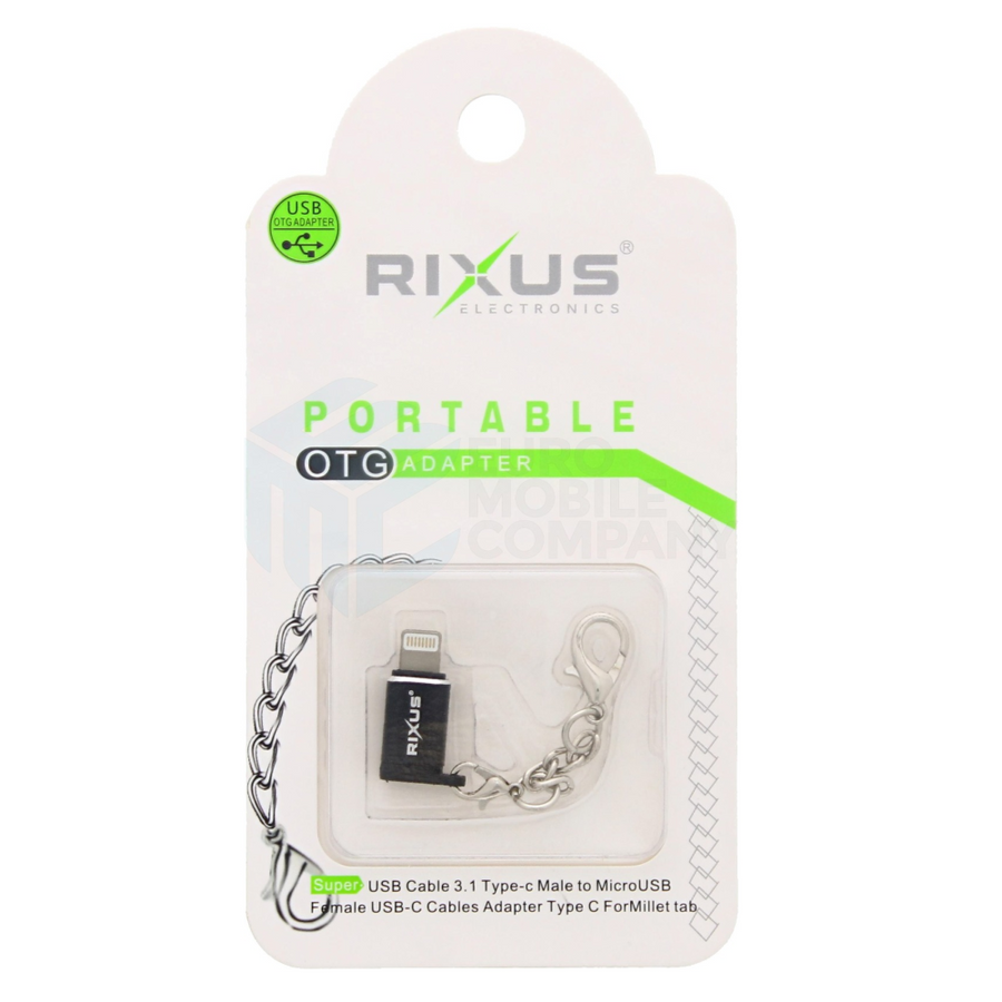 Adaptateur portable Rixus OTG Micro-USB vers Lightning