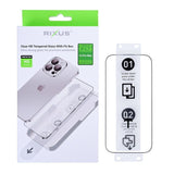 Verre trempé Rixus Clear HD avec boîtier adapté pour Apple iPhone 15 Pro Max