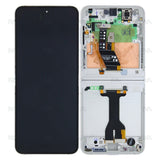 Chassis + Ecran Officiel Service Pack + Vitre pour Samsung Galaxy Z Flip6 F741B - Blanc
