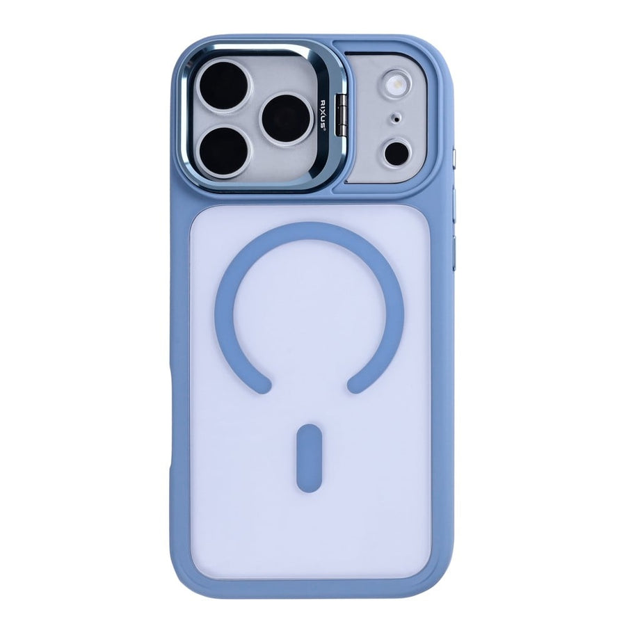 Coque Rixus Classic 03 Compatible MagSafe Pour Apple iPhone 17 Pro Max, 18 Pro Max Bleu Clair