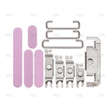 Ensemble de boutons latéraux rose compatible pour Apple iPhone 16 et 16 Plus (4 pièces)