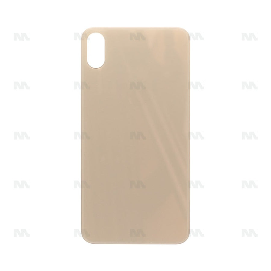 Vitre Arrière avec bloc complet pour Apple iPhone XS Max, cadre d'appareil photo agrandi, compatible avec la couleur or