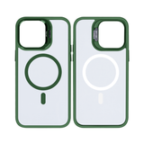 Étui Rixus Classic 03 avec MagSafe pour Apple iPhone 13 vert foncé