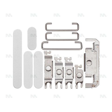 Ensemble de boutons latéraux blancs compatibles pour Apple iPhone 16 et 16 Plus (4 pièces)