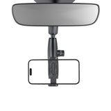 Support pour téléphone avec rétroviseur à 360 degrés Rixus RXHW65, noir