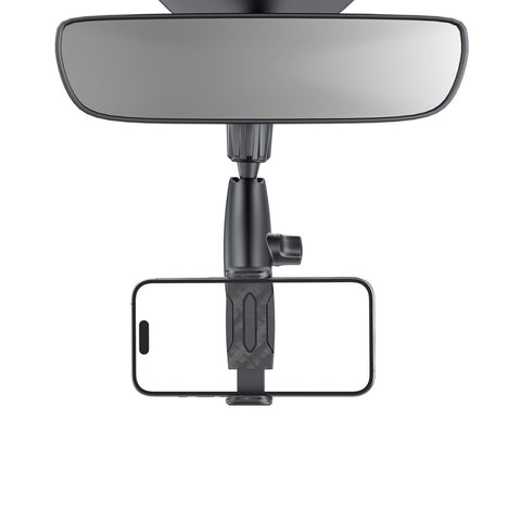 Support pour téléphone avec rétroviseur à 360 degrés Rixus RXHW65, noir