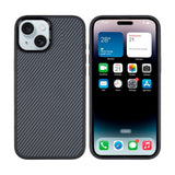 Coque de protection Mag Carbon avec MagSafe pour Apple iPhone 15 – Titanium Black