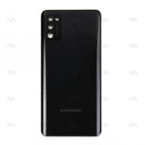 Vitre arrière pour Samsung Galaxy A41 A415F avec prisme pour objectif, noir, OEM