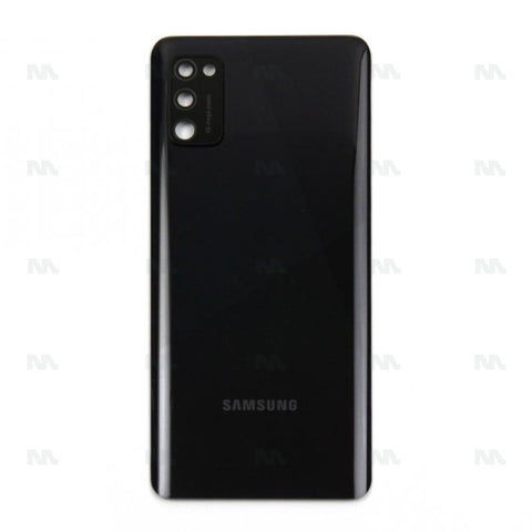 Vitre arrière pour Samsung Galaxy A41 A415F avec prisme pour objectif, noir, OEM
