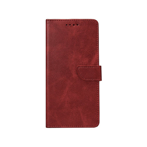 Bibliothèque Rixus pour Samsung Galaxy S23 Ultra Rouge foncé