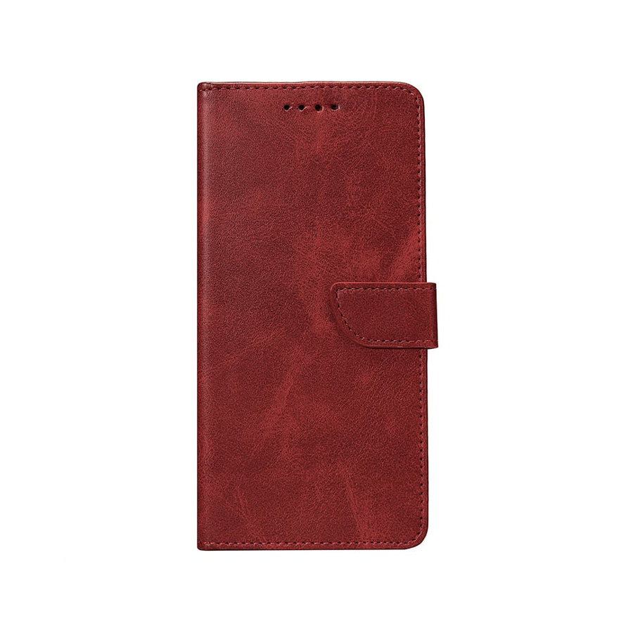 Bibliothèque Rixus pour Samsung Galaxy S23 Ultra Rouge foncé
