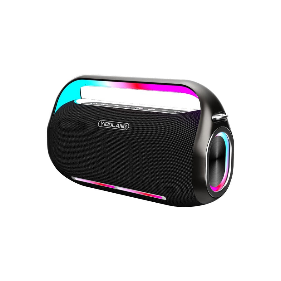 Enceinte Bluetooth Yibolang F4Pro avec deux microphones, couleur noire