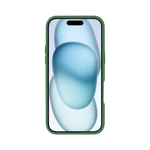 Étui Rixus Classic 03 avec MagSafe pour Apple iPhone 16 Pro vert foncé