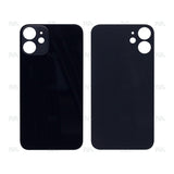 Vitre Arrière pour Apple iPhone 12 Mini, cadre de caméra agrandi – Noir – Compatible
