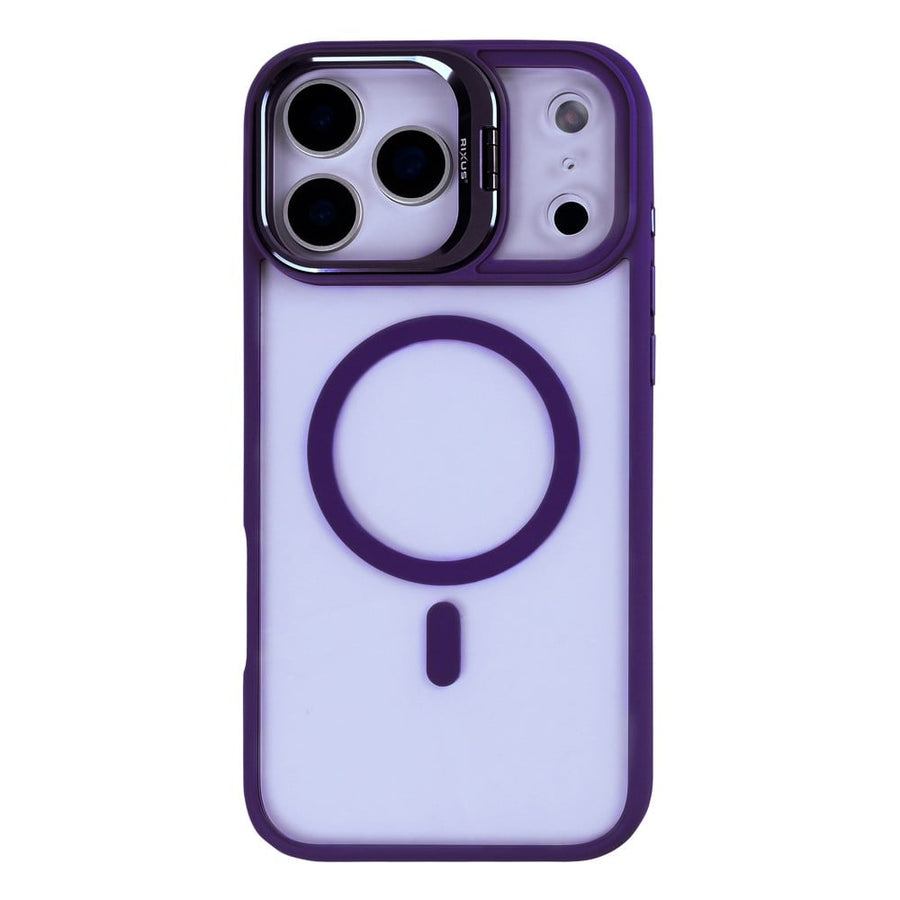Étui Rixus Classic 03 avec MagSafe pour Apple iPhone 17 Pro violet foncé