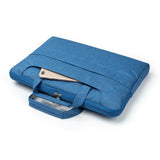 Housse pour ordinateur portable avec bandoulière 11, 12 pouces Bleu denim