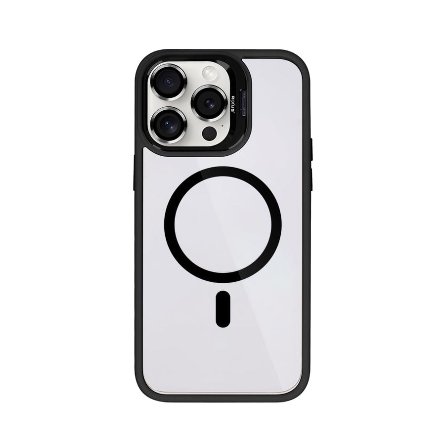 Étui Rixus Classic 03 avec MagSafe pour Apple iPhone 12 Pro Max Noir