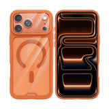Coque Cristal Ambre Rixus Pour Apple iPhone 17 Pro Max, 18 Pro Max Orange