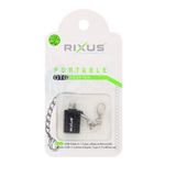 Adaptateur portable Rixus OTG USB-A vers micro-USB noir