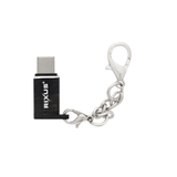 Adaptateur portable Rixus OTG Micro-USB vers USB-C Noir