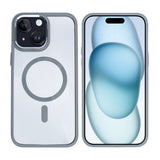 Étui Rixus Classic 04 avec MagSafe pour Apple iPhone 15 Plus Gris