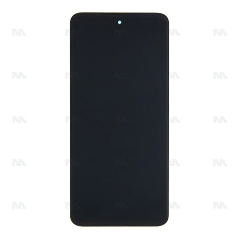 Chassis + Ecran Officiel Service Pack + Vitre pour Motorola G84 5G - Noir