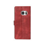 Bibliothèque Rixus pour Samsung Galaxy S7 Rouge foncé