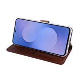 Étui Portefeuille Rixus pour Samsung Galaxy S26 FE - Marron