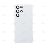 Vitre arrière pour Samsung Galaxy S22 Ultra S908B avec objectif Phantom White OEM
