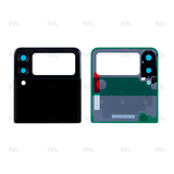 Vitre arrière avec lentille pour Samsung Galaxy Z Flip3 F711B - Noir fantôme - OEM