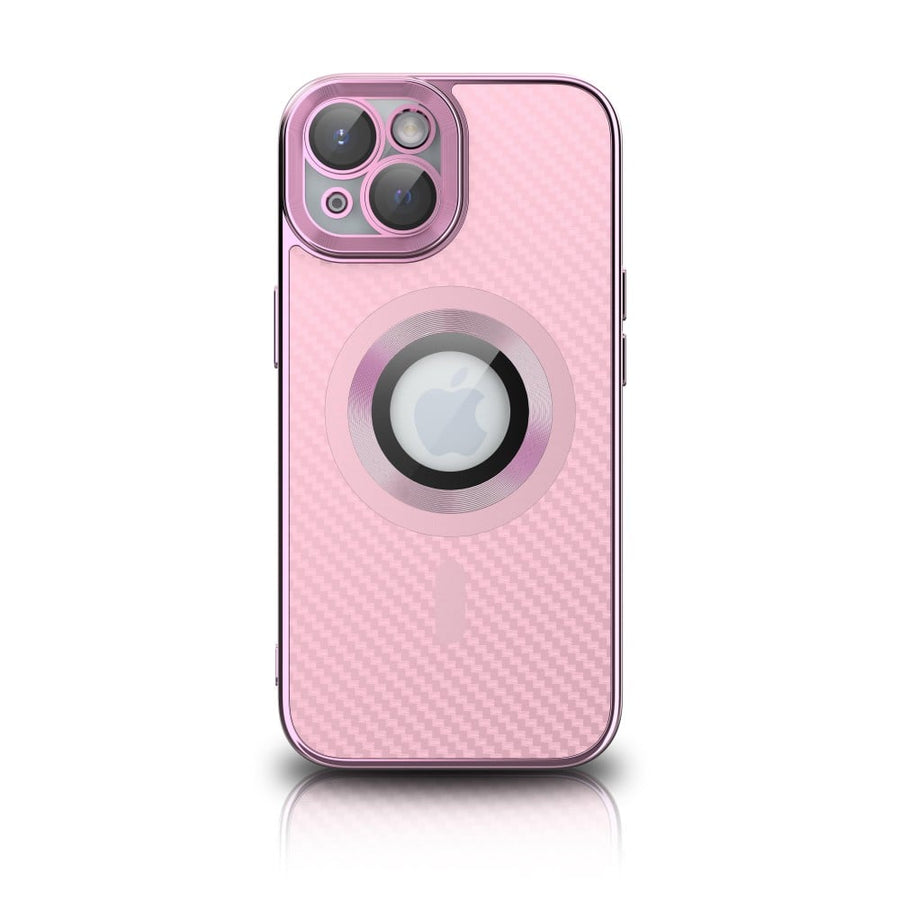 Coque en TPU brillant NY Carbon pour iPhone 15 Plus - Rose