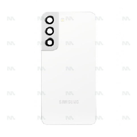 Vitre arrière pour Samsung Galaxy S22 S901B avec objectif Phantom White Original