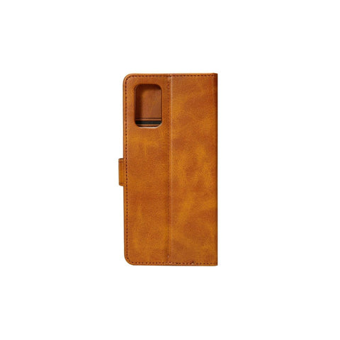 Rixus Bookcase pour Samsung Galaxy S20 4G Marron clair