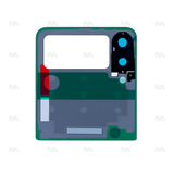 Vitre arrière avec lentille pour Samsung Galaxy Z Flip3 F711B - Noir fantôme - OEM