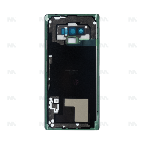 Vitre arrière pour Samsung Galaxy Note 9 N960F avec objectif, noir nuit, OEM