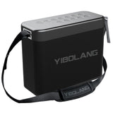 Enceinte Bluetooth Yibolang X48Pro avec deux microphones, couleur noire