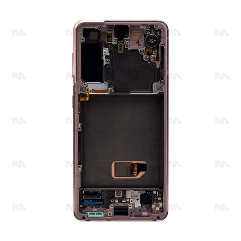 Chassis + Ecran Officiel Service Pack + Vitre pour Samsung Galaxy S21 5G G991B - Phantom Pink